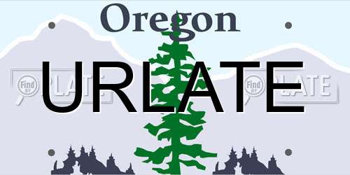 URLATE Oregon License Plate