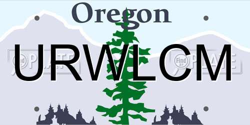 URWLCM Oregon License Plate