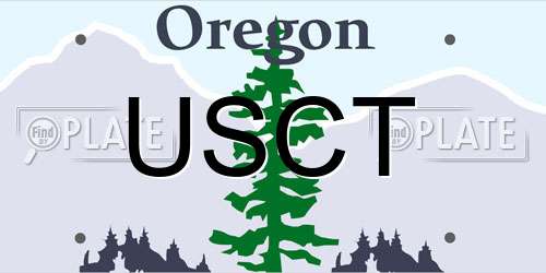USCT Oregon License Plate