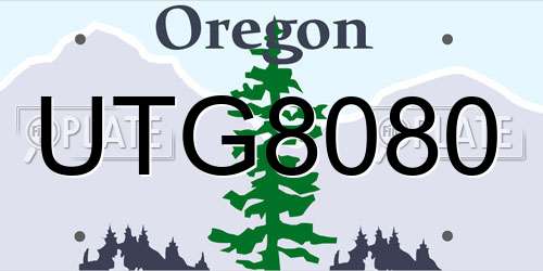 UTG8080 Oregon License Plate