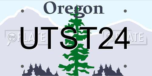 UTST24 Oregon License Plate