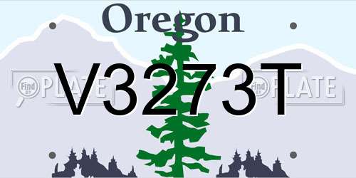 V3273T Oregon License Plate