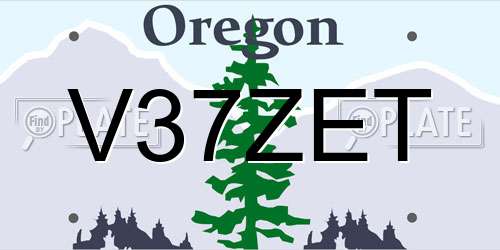 V37ZET Oregon License Plate