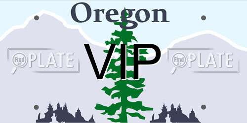 VIP Oregon License Plate