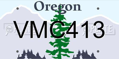 VMC413 Oregon License Plate