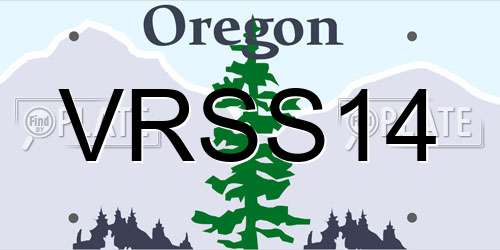 VRSS14 Oregon License Plate