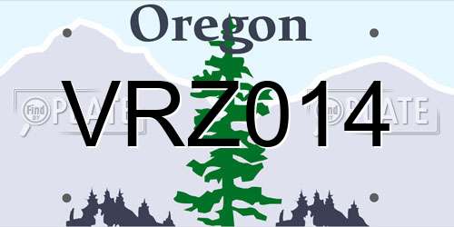 VRZ014 Oregon License Plate