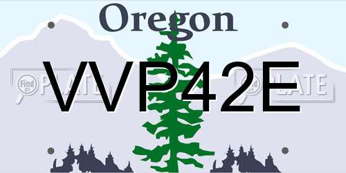 VVP42E Oregon License Plate