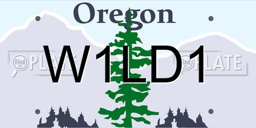 W1LD1 Oregon License Plate