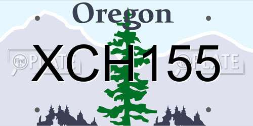 XCH155 Oregon License Plate