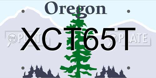 XCT65T Oregon License Plate