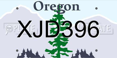 XJD396 Oregon License Plate