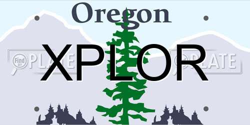 XPLOR Oregon License Plate