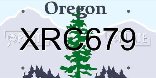 XRC679 Oregon License Plate