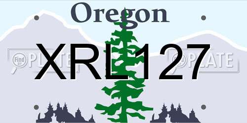 XRL127 Oregon License Plate