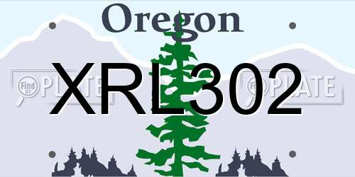 XRL302 Oregon License Plate