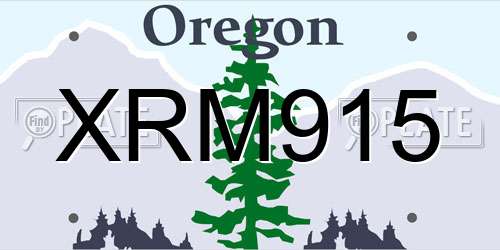 XRM915 Oregon License Plate