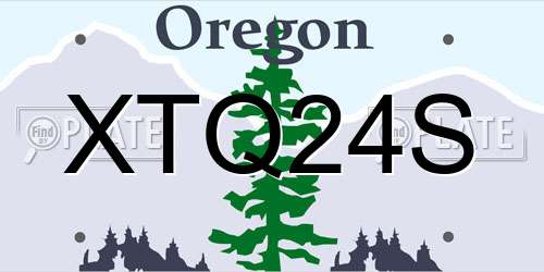 XTQ24S Oregon License Plate