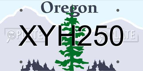 XYH250 Oregon License Plate