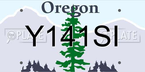 Y141SI Oregon License Plate