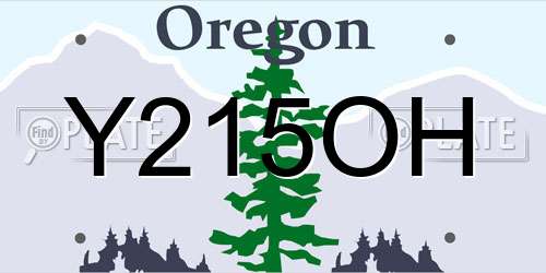 Y215OH Oregon License Plate