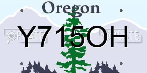 Y715OH Oregon License Plate