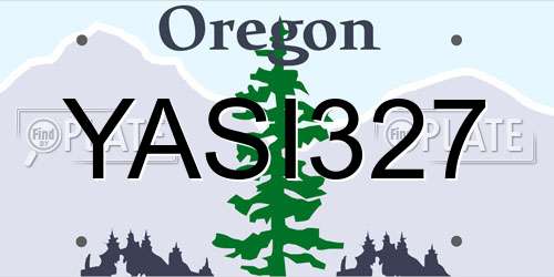 YASI327 Oregon License Plate