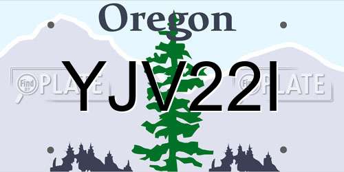YJV22I Oregon License Plate