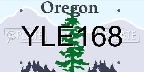 YLE168 Oregon License Plate