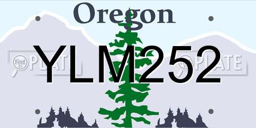 YLM252 Oregon License Plate