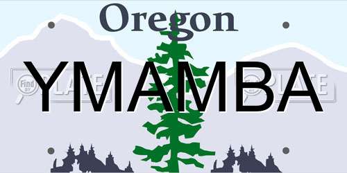 YMAMBA Oregon License Plate