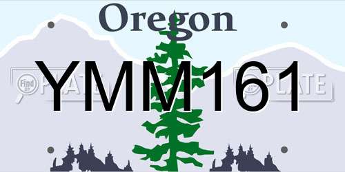 YMM161 Oregon License Plate
