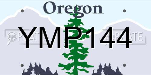 YMP144 Oregon License Plate