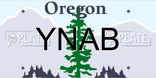 YNAB Oregon License Plate