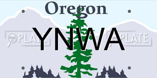 YNWA Oregon License Plate