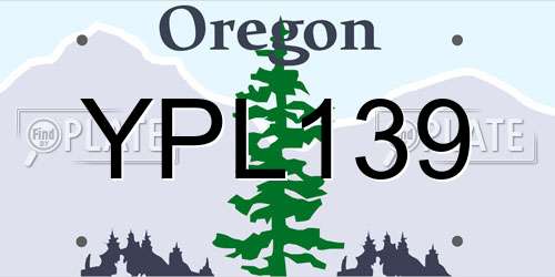 YPL139 Oregon License Plate