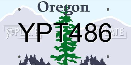 YPT486 Oregon License Plate