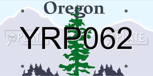 YRP062 Oregon License Plate