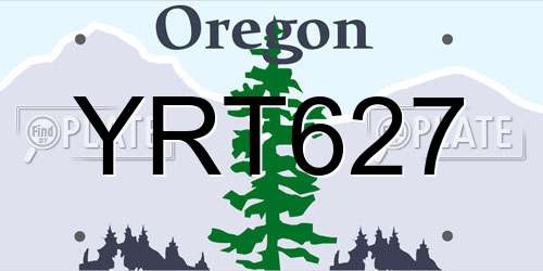 YRT627 Oregon License Plate