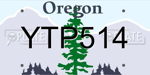 YTP514 Oregon License Plate