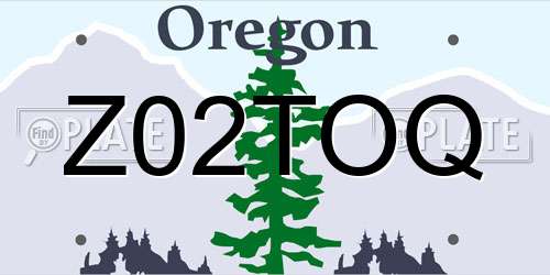 Z02TOQ Oregon License Plate