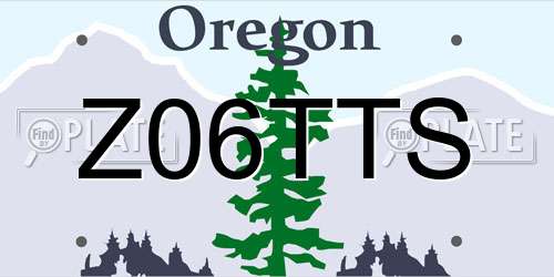 Z06TTS Oregon License Plate