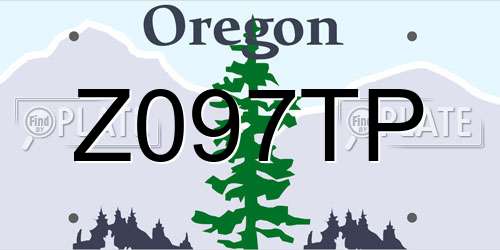 Z097TP Oregon License Plate