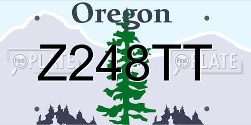 Z248TT Oregon License Plate