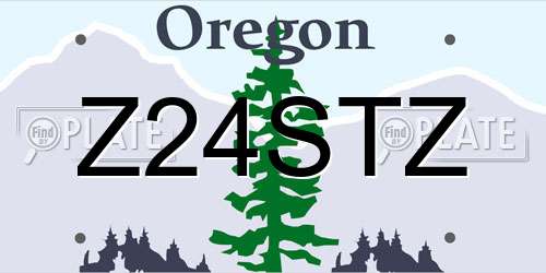 Z24STZ Oregon License Plate