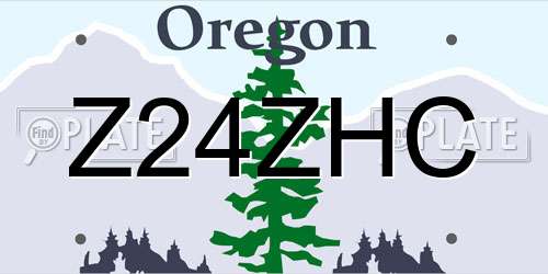 Z24ZHC Oregon License Plate