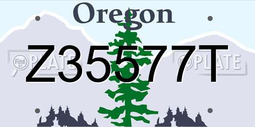 Z35577T Oregon License Plate