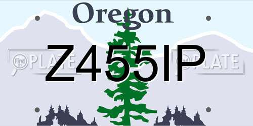 Z455IP Oregon License Plate