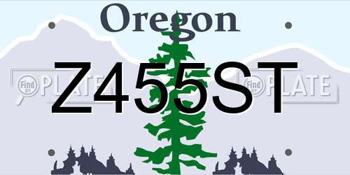Z455ST Oregon License Plate