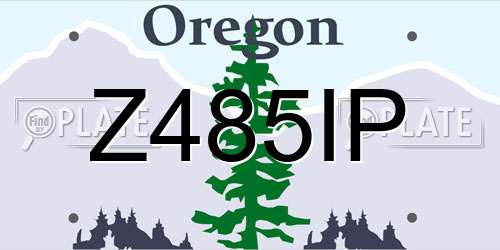 Z485IP Oregon License Plate